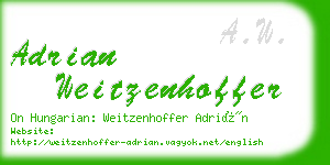 adrian weitzenhoffer business card